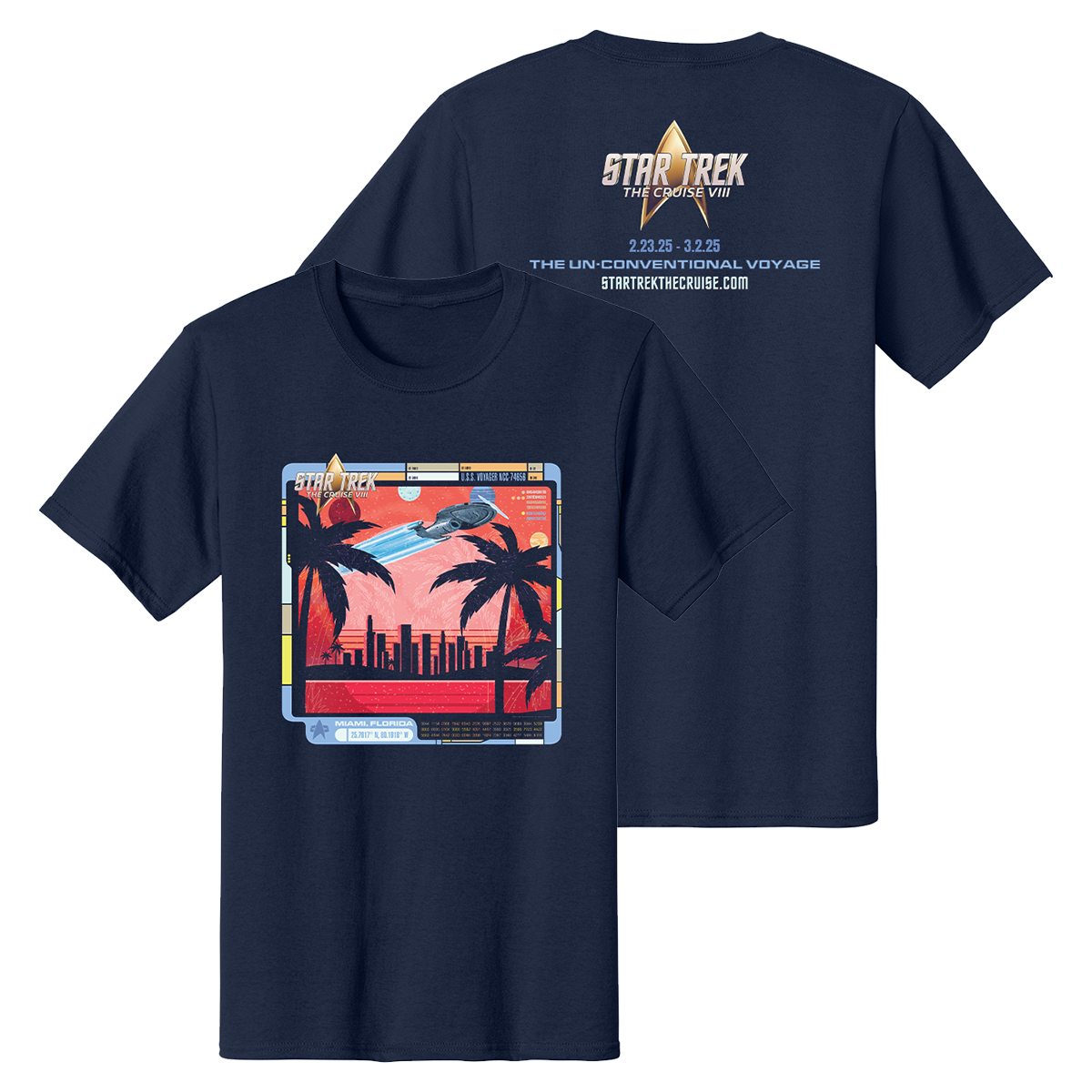 Star Trek The Cruise 2025 Embarkation Shirt PreOrder Star Trek