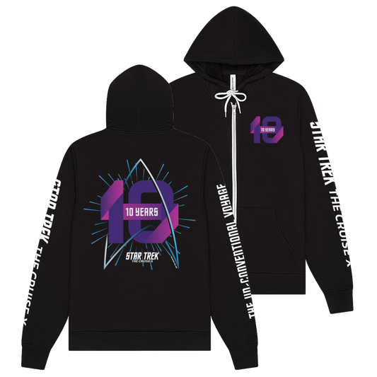 Star Trek: The Cruise X Anniversary Full Zip Hoodie (Pre-Order)