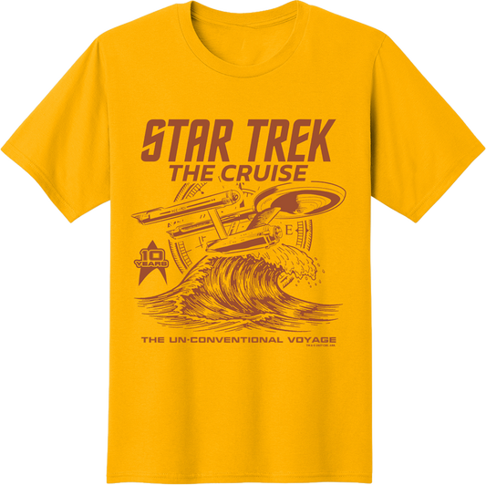 Star Trek: The Cruise X Gold Wave T-Shirt (Pre-Order)